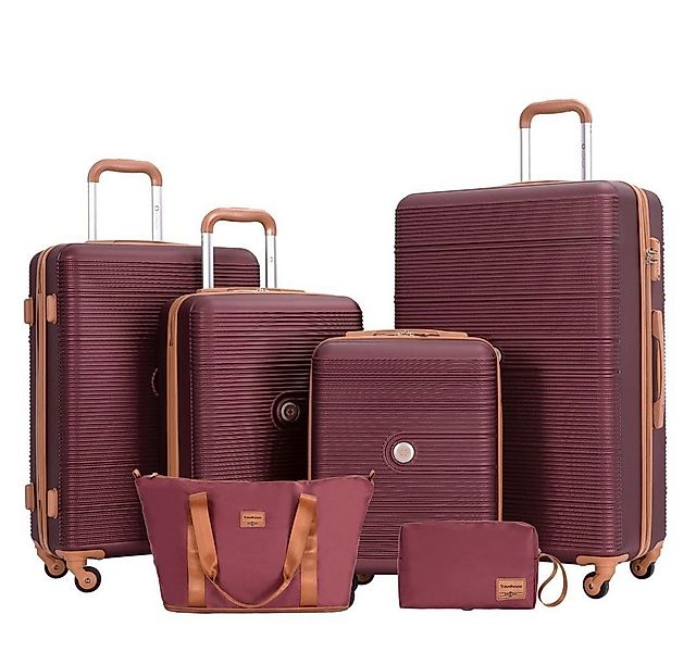 Travelhouse Trolleyset Bari, 4 Rollen, (Spar-Set, 6 tlg., Hartschalen Troll günstig online kaufen