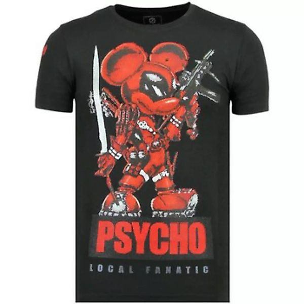 Local Fanatic  T-Shirt Rhinestones Psycho Mouse Shirt Mit günstig online kaufen