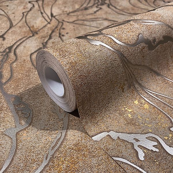 Marburg Vliestapete Squirm, strukturiert, glänzend, moderne Tapete für Wohn günstig online kaufen