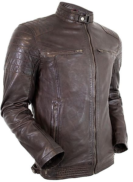 MDM Lederjacke Herren Freizeit Biker Lederjacke günstig online kaufen