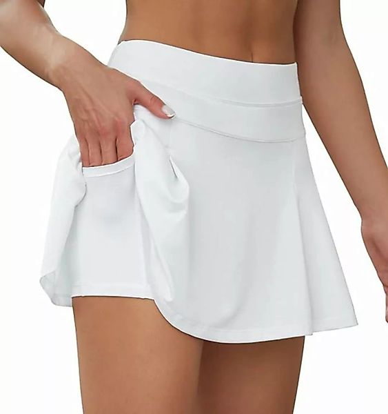 FIDDY Minirock Damen-Tennisrock mit hoher Taille und Taschen günstig online kaufen