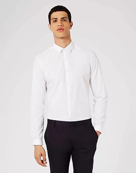 Topman – Schmales, elegantes Hemd in Weiß günstig online kaufen