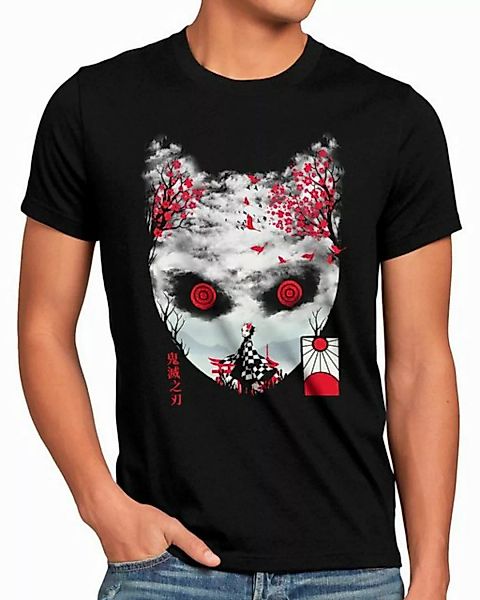 style3 T-Shirt Tanjiro Mask demon slayer anime japan manga cosplay günstig online kaufen