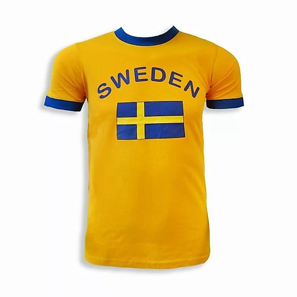 Sonia Originelli T-Shirt Fan-Shirt "Sweden" Unisex Fußball WM EM Herren T-S günstig online kaufen