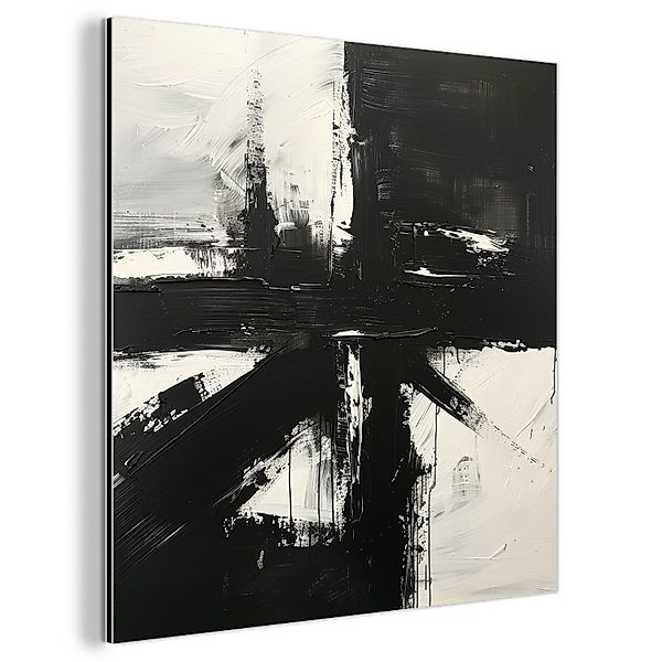 MuchoWow Metallbild Modern - Schwarz und günstig online kaufen