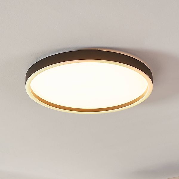 EGLO connect Montemorelos-Z, RGBW, schwarz, Ø57cm günstig online kaufen