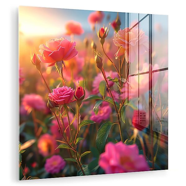 MuchoWow Acrylglasbild Blumen - Rosen - günstig online kaufen