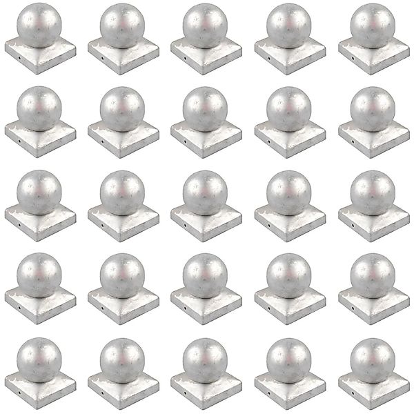 Holmwerk 25x Pfostenkappe Verzinkt 101mm Kugel Abdeckkappe Für Pfosten 10x1 günstig online kaufen