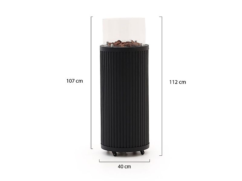 Cosipillar Curved Feuersäule ø 40 cm (h:112 cm) günstig online kaufen