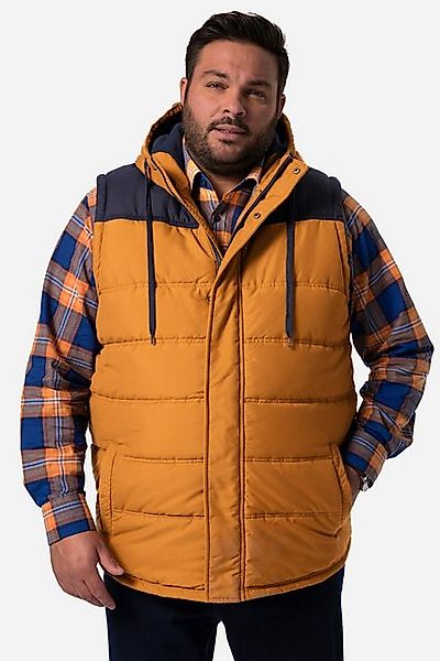 Men Plus Steppweste Men+ Outdoor-Weste zweifarbig Kapuze bis 8 XL günstig online kaufen