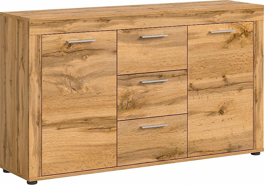 Home affaire Sideboard "Aosta, Breite 125 cm, in verschiedenen Farbausführu günstig online kaufen