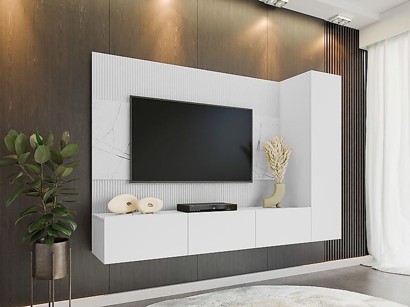 MIRJAN24 Wohnwand Deromi VI, (3er-Set, TV-Lowboard, günstig online kaufen