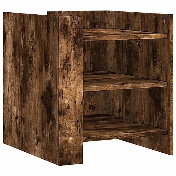 vidaXL Nachttisch Räuchereiche 45x50x50 cm Holzwerkstoff 848294 günstig online kaufen