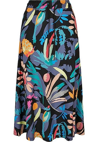 URBAN CLASSICS Jerseyrock Urban Classics Damen Ladies Viscose Midi Skirt (1 günstig online kaufen