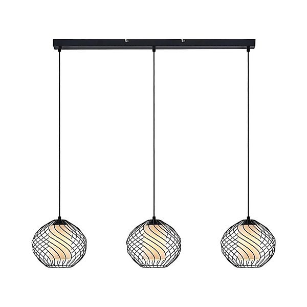 Lindby Pendelleuchte Cedrice 9624897 Retro Vintage Antik in Schwarz aus Met günstig online kaufen
