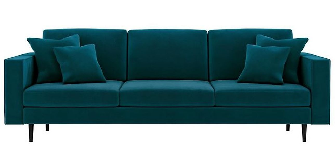 Xlmoebel Sofa Großes grünes Viersitzer-Stoffsofa für das Wohnzimmer-Design günstig online kaufen