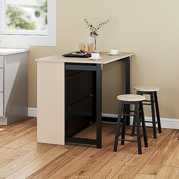 HOMCOM Bargruppe Bartisch mit Barhocker Set, günstig online kaufen