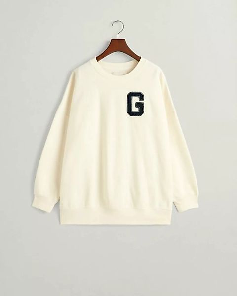 Gant Sweatshirt OVERSIZED G C-NECK SWEAT, CREAM günstig online kaufen