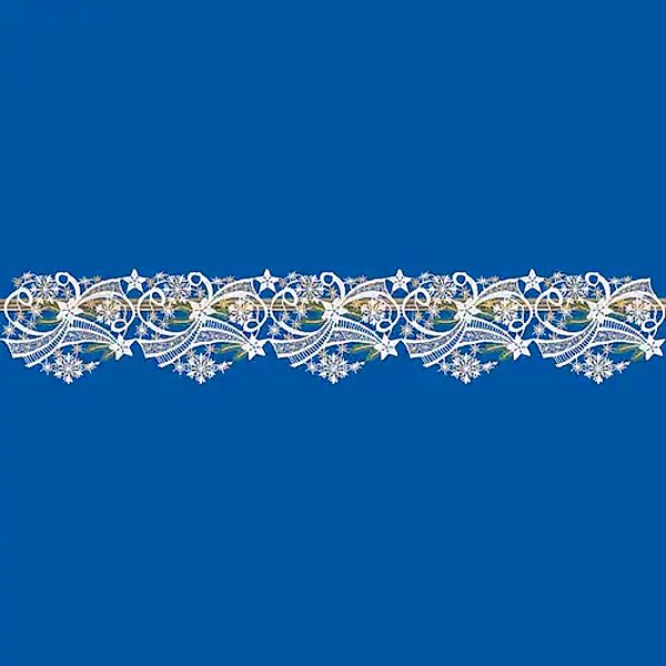W. Reuter & Sohn - Plauener Spitze® Scheibengardine »Winter«, (1 St.), Made günstig online kaufen