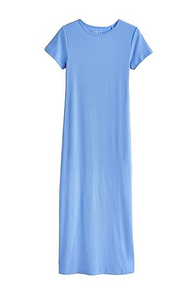 Next Maxikleid Gestuftes T-Shirt-Maxikleid mit Schlitz, Kurzgröße (1-tlg) günstig online kaufen