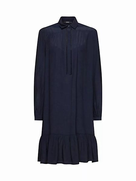 Esprit Collection Midikleid Hemdblusenkleid mit verdeckter Knopfleiste günstig online kaufen