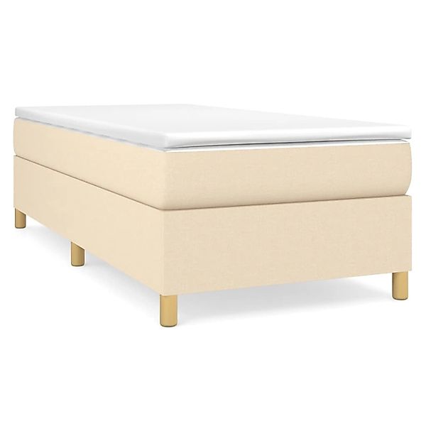 vidaXL Boxspringbett Creme 90x190 cm Stoff1346951 günstig online kaufen