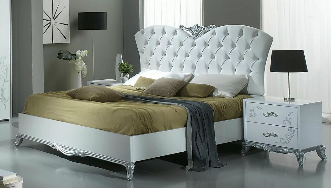 JVmoebel Bett Luxus Italienische Möbel Bett Leder Betten 160x200, Made in E günstig online kaufen