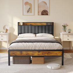 Bealife Polsterbett,Doppelbett, Bettgestell mit Kopfteil, Holzbett günstig online kaufen