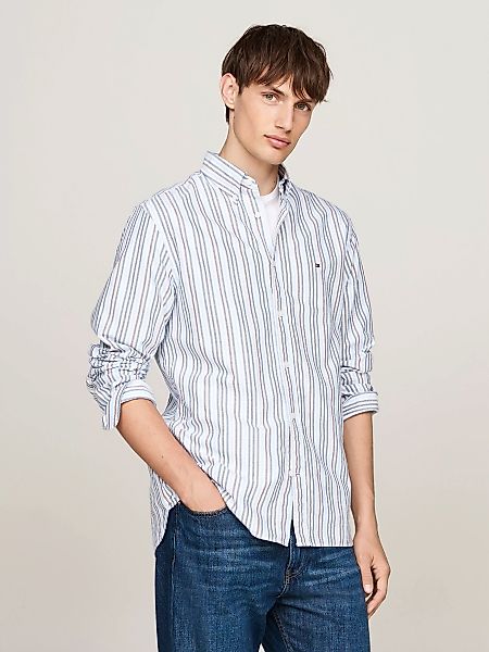 Tommy Hilfiger Langarmhemd "MULTI STRIPE OXFORD RF SHIRT" günstig online kaufen