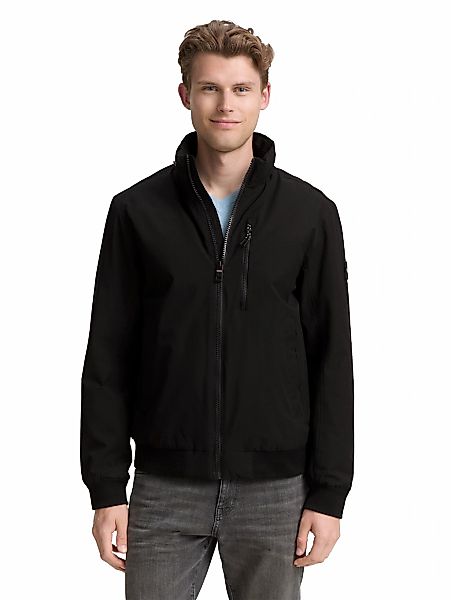 TOM TAILOR Outdoorjacke, ohne Kapuze, mit Logo Stickerei günstig online kaufen