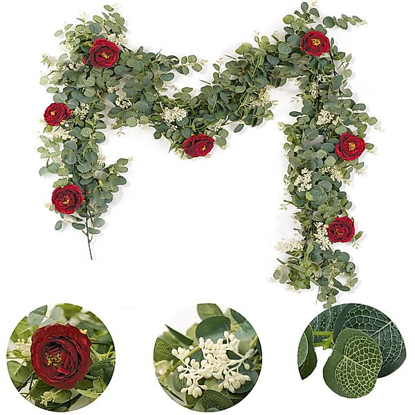 Kunstblume Künstliche Blumen 2M 7 Kamelien günstig online kaufen