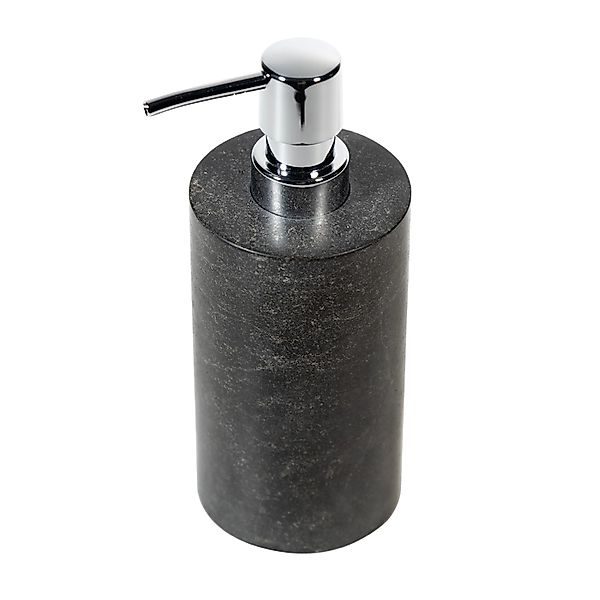 Wohnfreuden Marmor Naturstein Seifenspender 20 cm Schwarz Rund günstig online kaufen