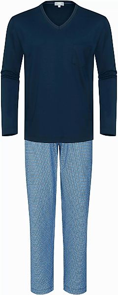 Mey Nachtwäsche Lang Blau - Größe 58 günstig online kaufen