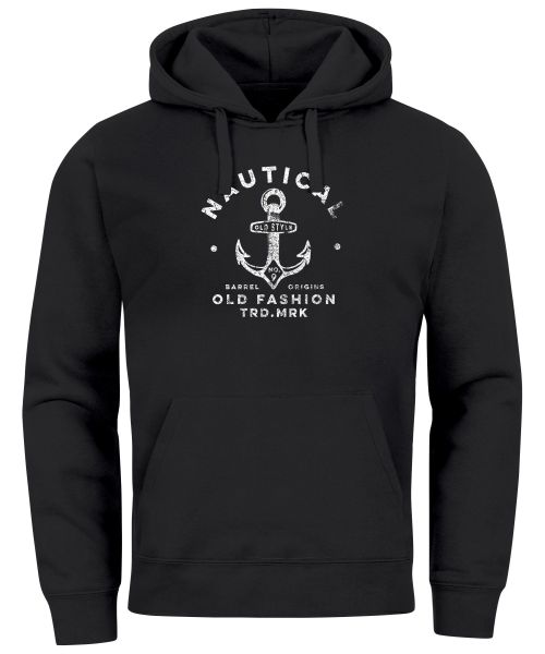 Neverless Hoodie Hoodie Herren Anker Motiv günstig online kaufen