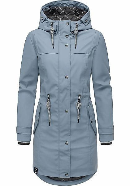 PEAK TIME Regenjacke "L60042", mit Kapuze, stylisch taillierter Regenmantel günstig online kaufen