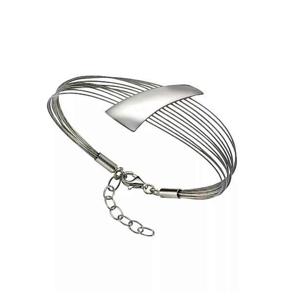 Vivance Armband "925/- Sterling Silber rhodiniert + Stahl" günstig online kaufen