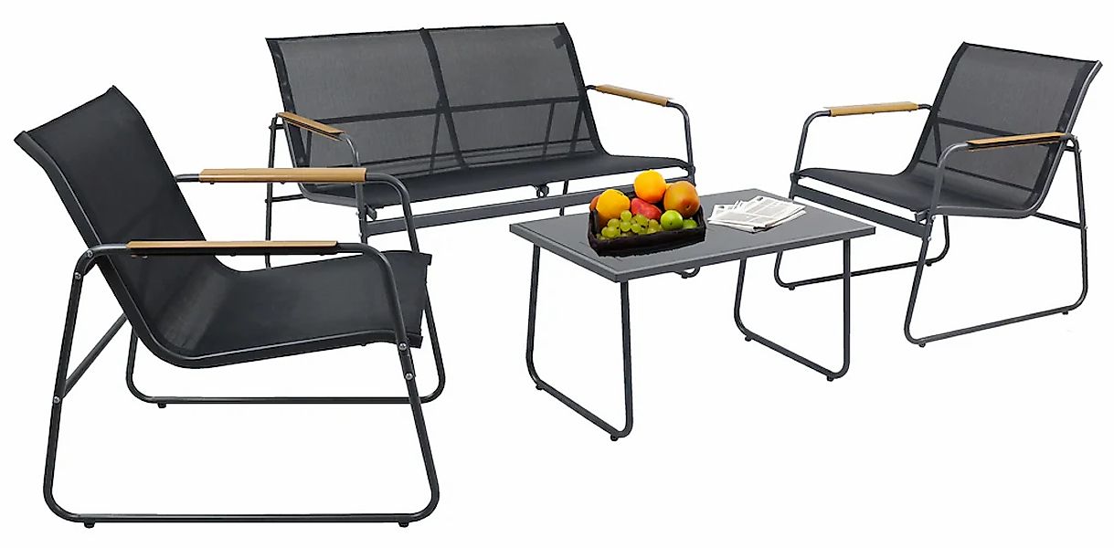 VCM Garten-Essgruppe "4 tlg. Set Lounge Balkon Gartenmöbel Lexila" günstig online kaufen