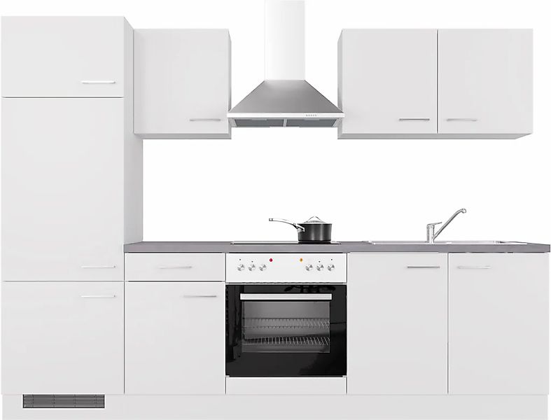 Flex-Well Küchenzeile "Kopenhagen" wahlw. mit E-Geräten, Breite 270 cm, vie günstig online kaufen