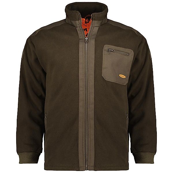 Hubertus Warn-Wendefleecejacke "Drückjagd" Farbe oliv Größe: 3XL günstig online kaufen