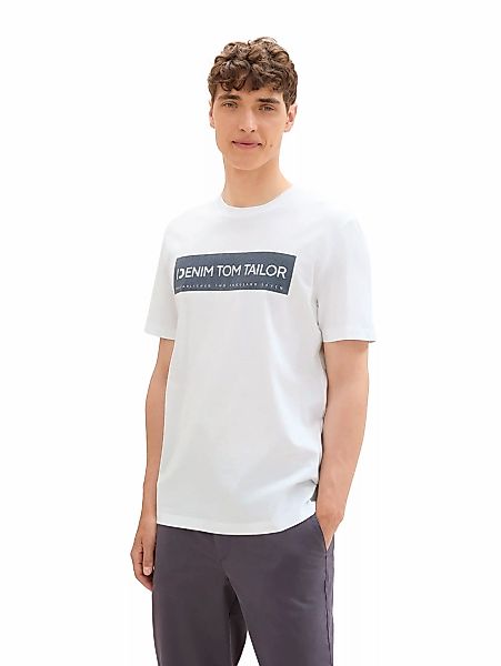 TOM TAILOR Denim T-Shirt, mit Logo Print günstig online kaufen