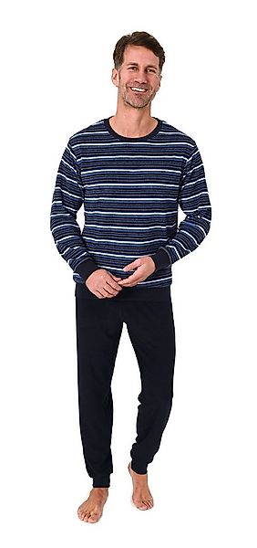 Normann Pyjama Normann Herren Frottee Schlafanzug Streifenlook – auch in Üb günstig online kaufen