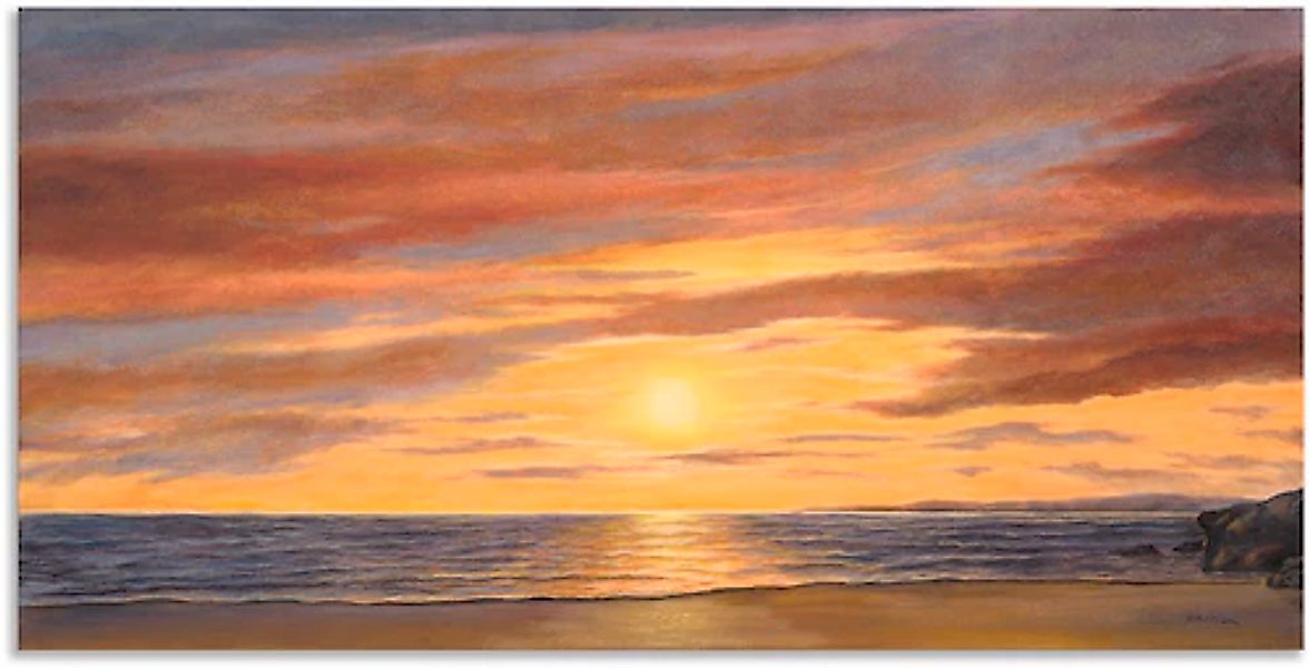 Artland Wandbild »Sonne am Strand« Strand 1 Stk. tlg. als Alubild, Outdoorb günstig online kaufen