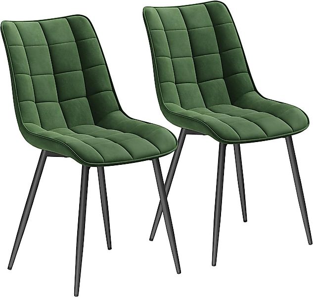 Woltu Esszimmerstuhl (2er-Set), Sessel mit Rückenlehne, Metallbeine günstig online kaufen