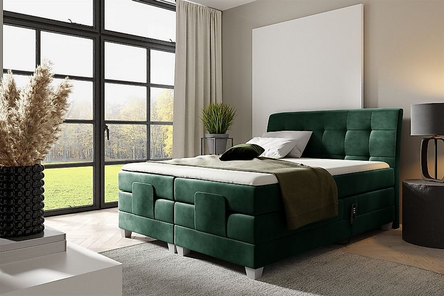 Fun Möbel Boxspringbett Schlafzimmerbett FRANCO Elektrisch günstig online kaufen