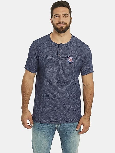 Jan Vanderstorm T-Shirt "T-Shirt BENKT" 1 Stk. aus meliertem Stoff günstig online kaufen