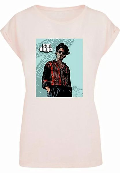 Merchcode T-Shirt Merchcode Damen Laides Grand San Diego Extended Shoulder günstig online kaufen