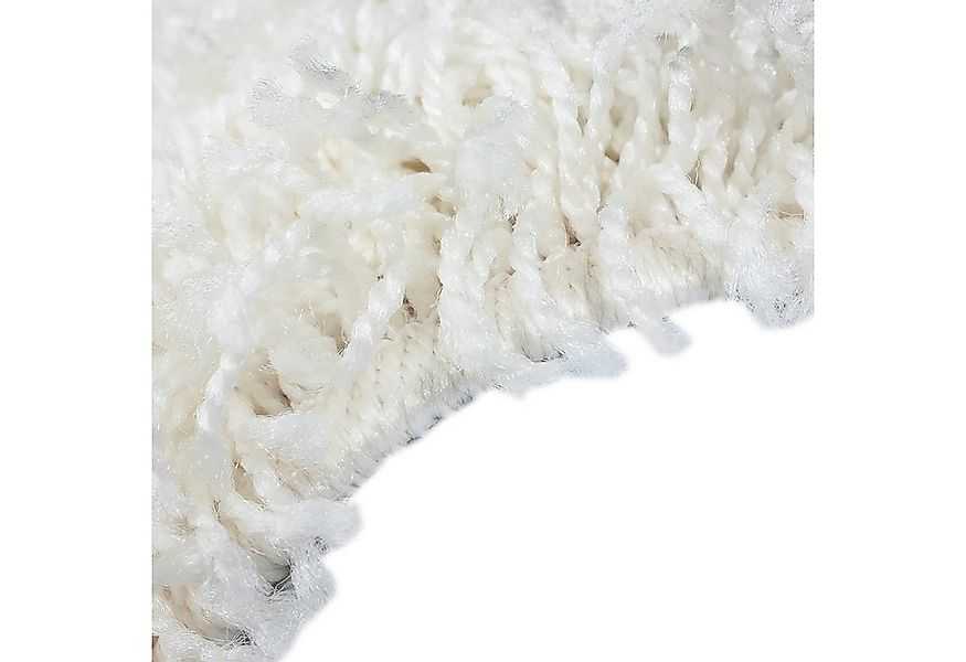 Carpetia Teppich Flauschiger Teppich kuschelig warm in creme, Rund, Höhe: 3 günstig online kaufen