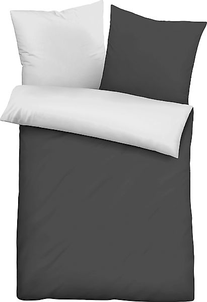 Castell - Markenbettwäsche Wendebettwäsche Uni-Microfaser-Satin in günstig online kaufen