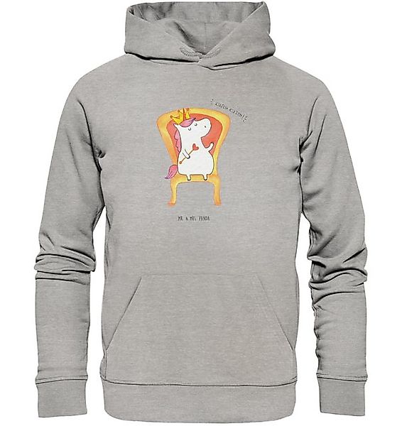 Mr. & Mrs. Panda Hoodie Einhorn König Größe L - Heather Grey - Geschenk, Pr günstig online kaufen