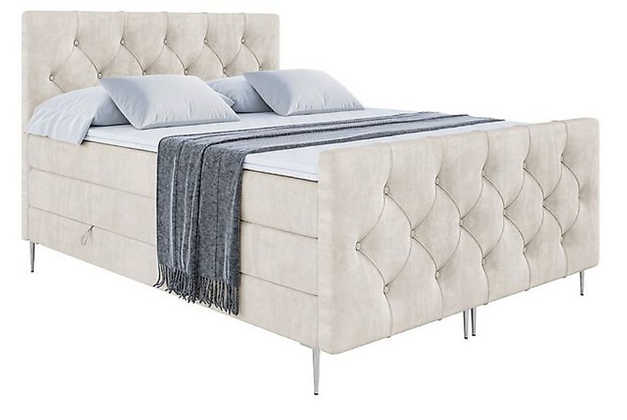 ALTDECOR Boxspringbett MIRAGE-F-Z KING (Multipocket-Matratze H4, H3 Matratz günstig online kaufen